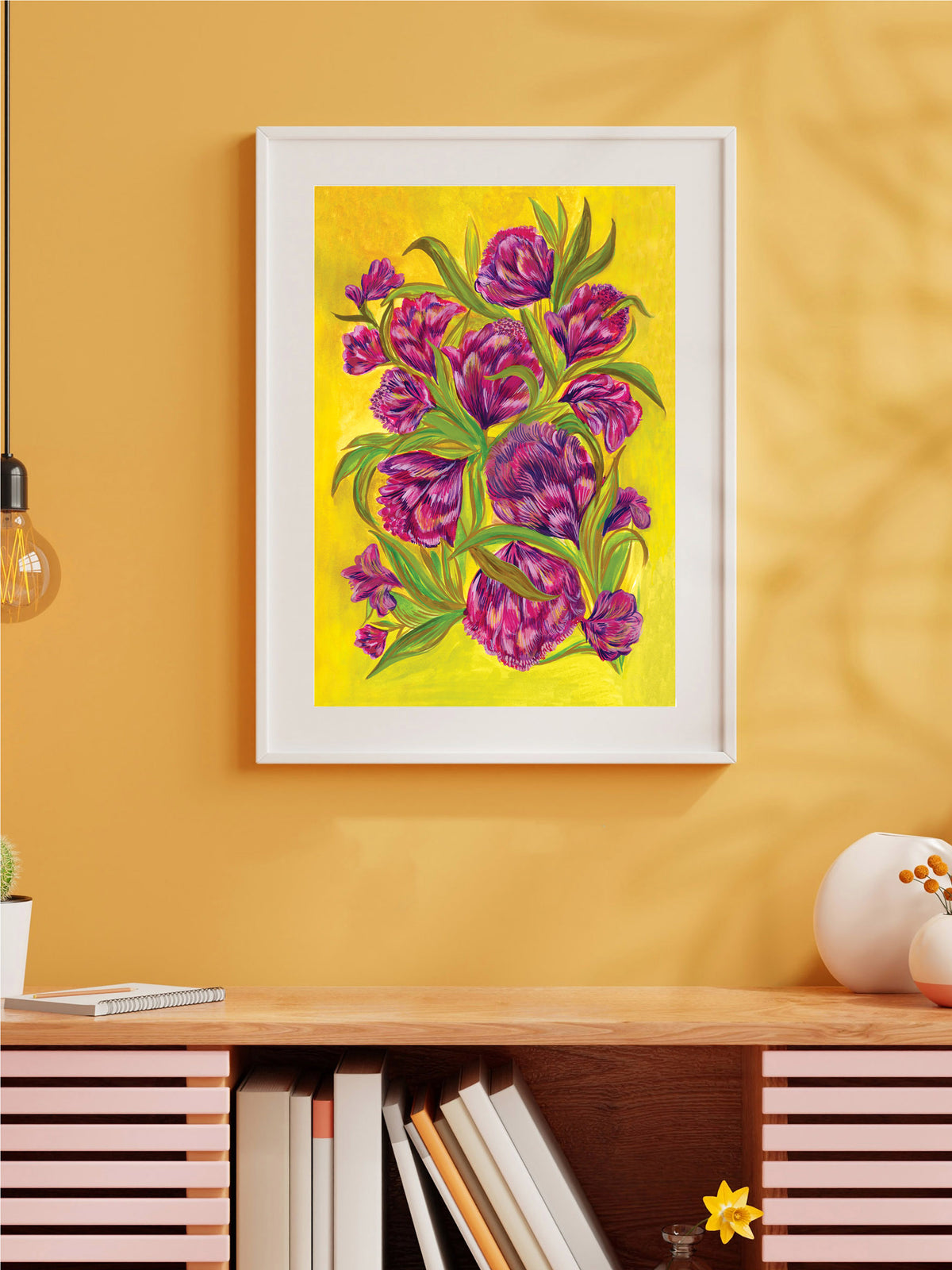 Midnight Floral Art Print