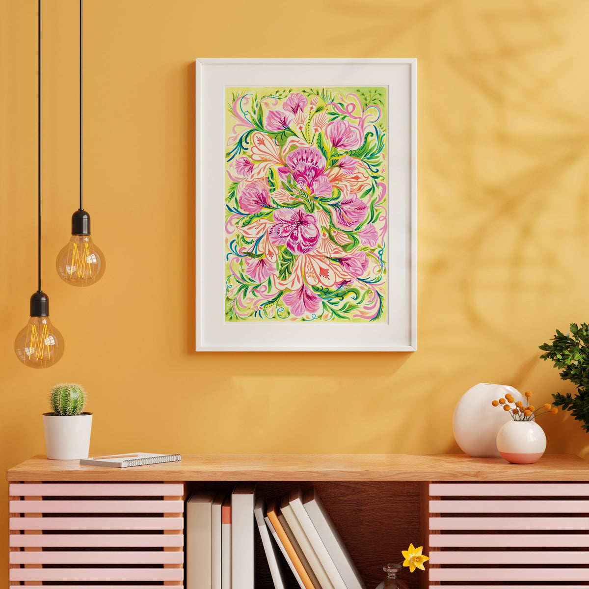 Whimsical Floral Art Print