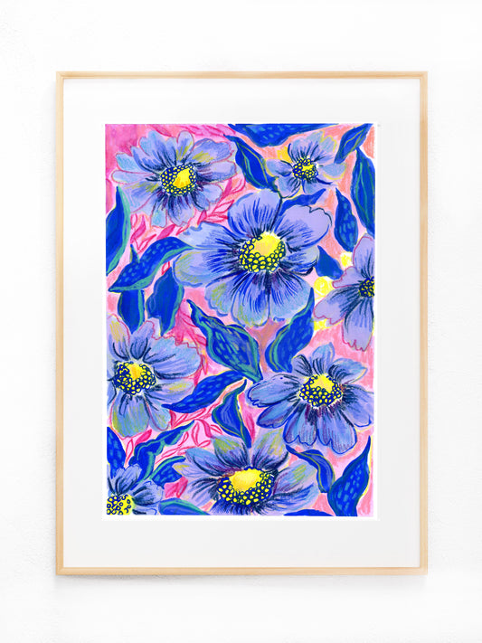 Violet Flowers Art Print