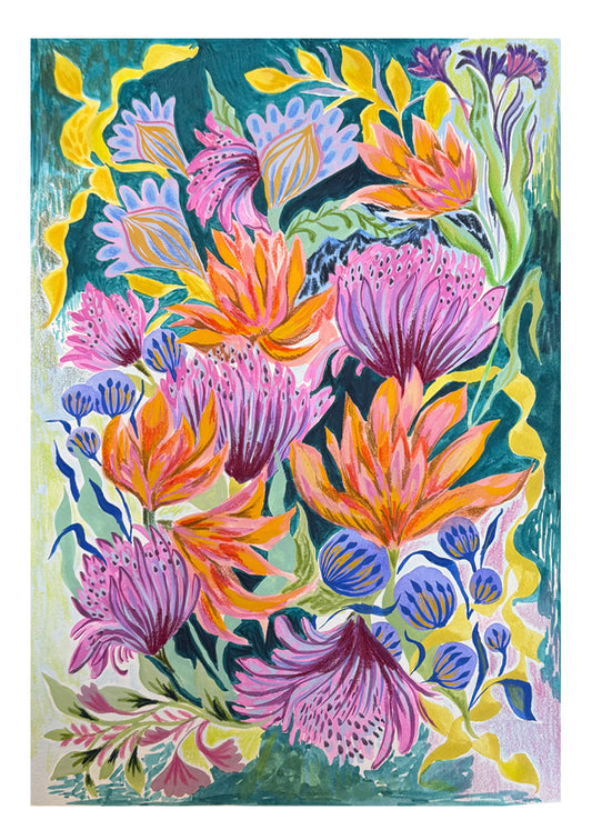 Ocean Blooms Original Art